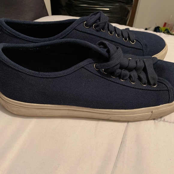 Mens Brooks Brothers Red Fleece Canvas Shoes - Picture 2 of 4